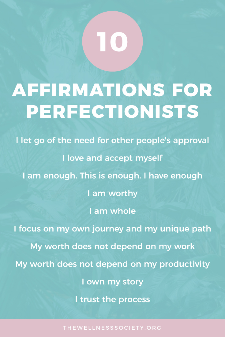 Perfectionism Affirmations