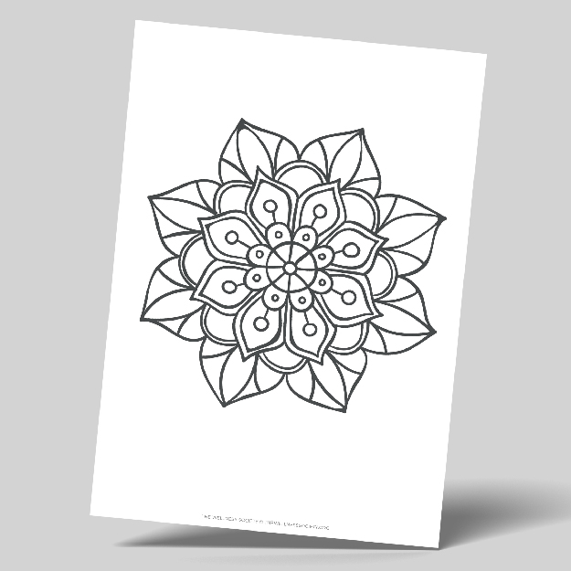 easy mandala coloring sheets