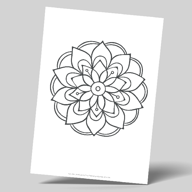 easy mandala coloring sheets