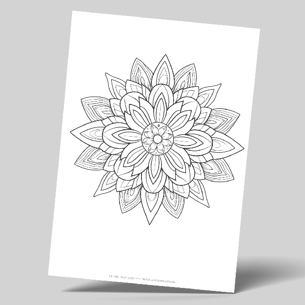 easy mandala coloring sheets