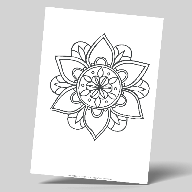 easy mandala coloring sheets