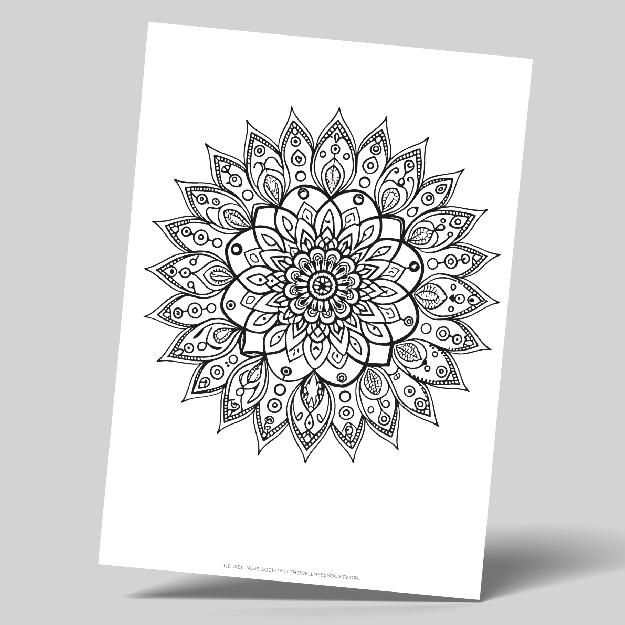 mandala coloring sheets