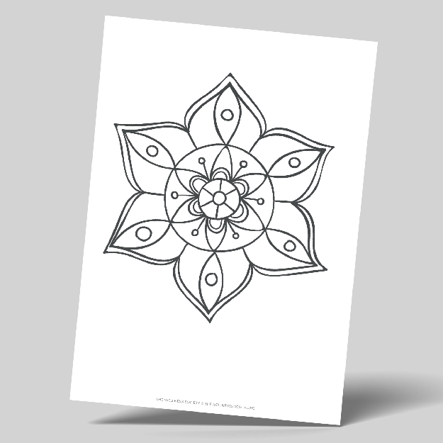 easy mandala coloring sheets