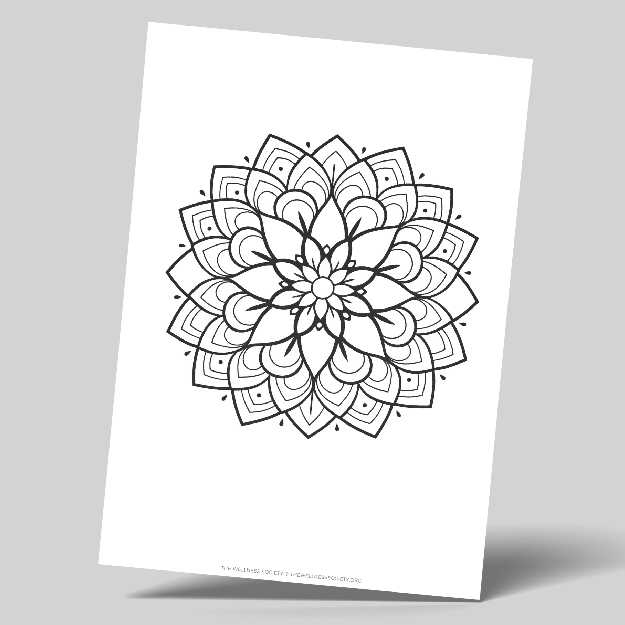 easy mandala coloring sheets