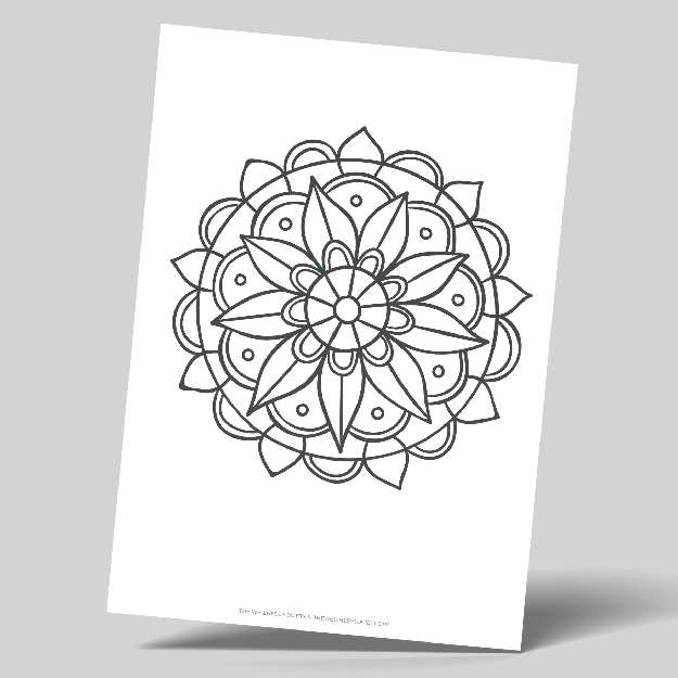 easy mandala coloring sheets