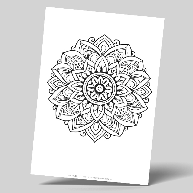 easy mandala coloring sheets