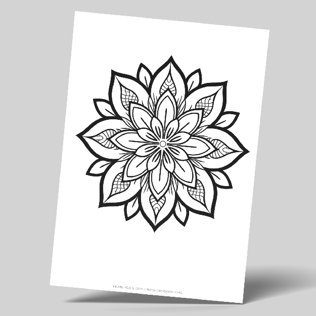 easy mandala coloring sheets