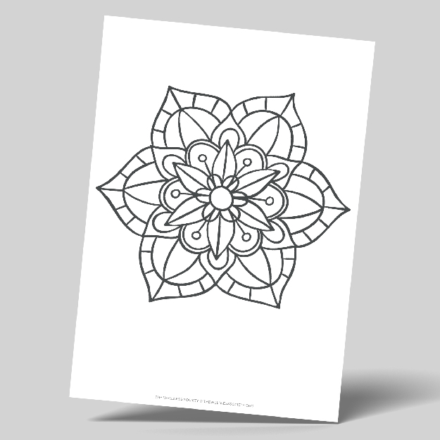 easy mandala coloring sheets